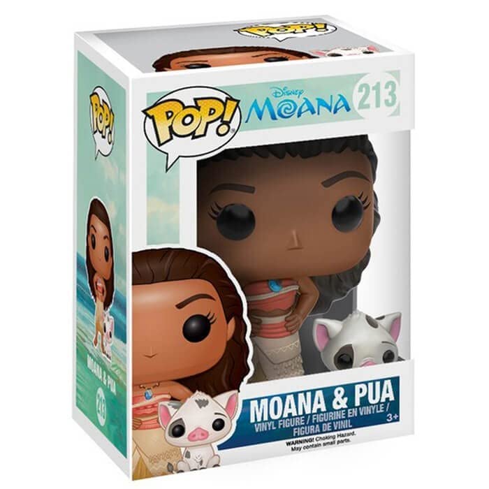 Funko Pop Moana & Pua # 213 Disney Vaiana CAJA DAÑO LEVE VER FOTOS